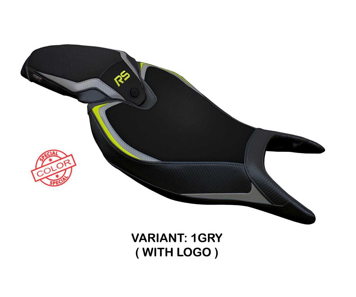 Seat cover Senna SColor Gray-Yellow + logo TPZ Triumph SPEED T 1200 RS 2022 2026