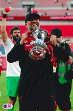 JURGEN KLOPP SIGNED 12x8 LIVERPOOL FC FA CUP WINNERS PHOTO (ACG CERT AG18767)