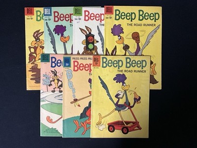 Beep Beep The Road Runner Lot | #4-8, 10 & 12 | Dell Comics | 7 Book Lot 