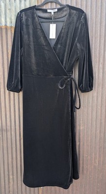 Baltic Born Velvet Maxi Wrap Dress XL Whimsigoth Witchy Goth Dark Fairy Robe