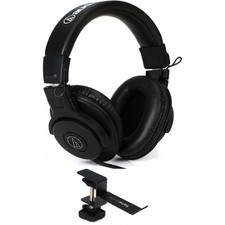 Audio-Technica ATH-M30x Closed-back Monitoring Headphones with Hanger Bundle