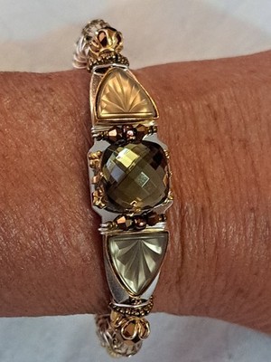 Vintage Signed Liztech Cuff Bracelet 2015 Excellent Condition