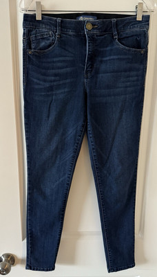 Democracy Ab Solution Mid Rise Skinny Stretch Dark Wash Jeans Women s 6