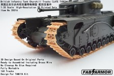 FAB FA35016 1/35 British Infantry Tank Churchill Tracks（LATE TYPE）For TAMIYA