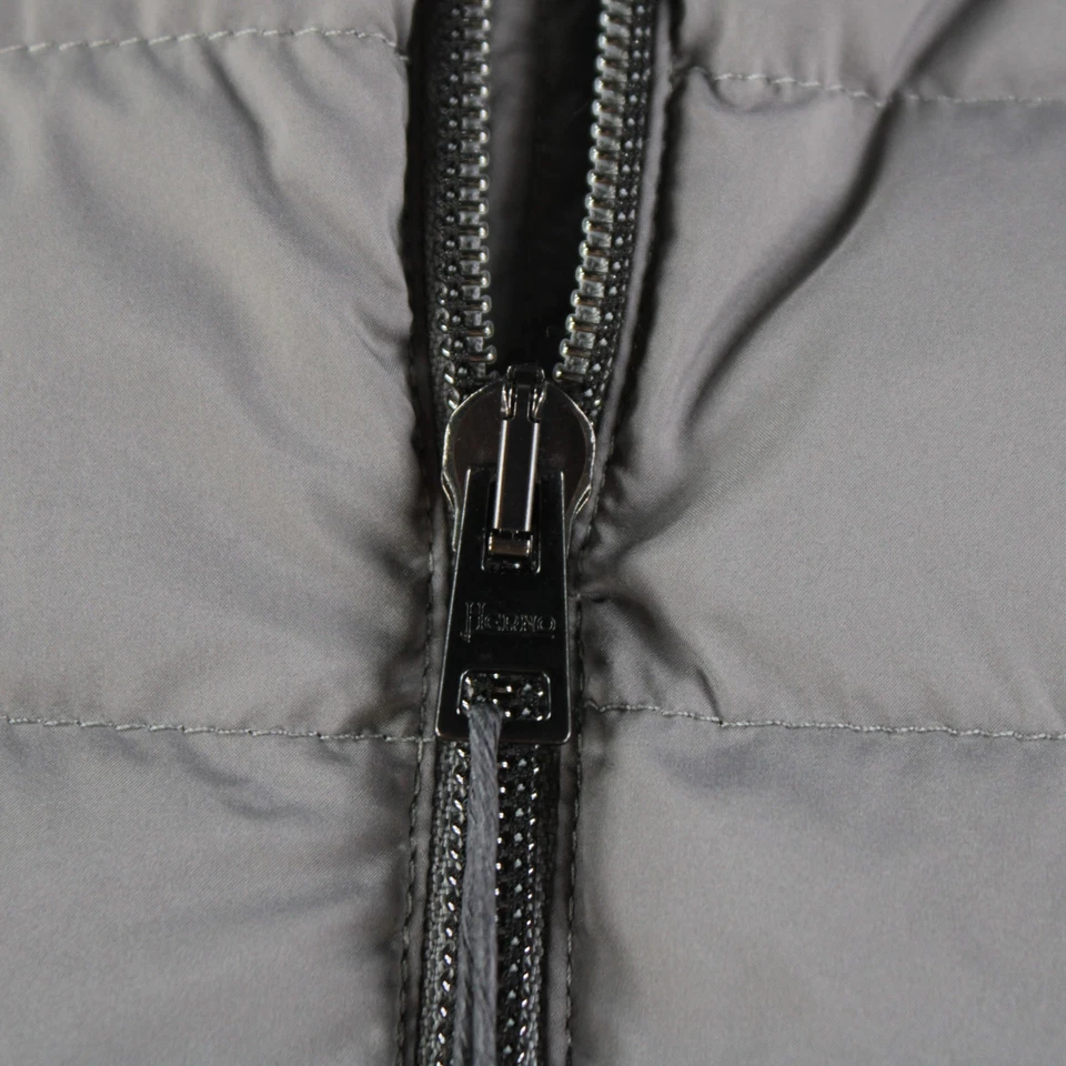 Chaqueta de plumón Herno nueva con etiquetas acolchada de lana/seda mezclada talla 56 (2XL EE. UU.) en gris Foto 2 de 4