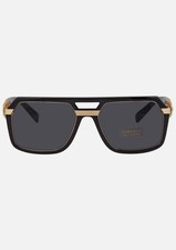 Versace Dark Grey Geometric Men's Sunglasses VE4399 GB1/87 58 VE4399 GB1/87 58