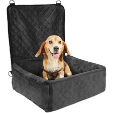 Dog Booster Car Seat Pet Car Seat for Small Medium Dog up to 40 lbs Black