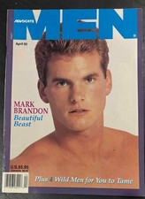Advocate MEN Magazine Vintage Gay Interest April 1992 Mark Brandon