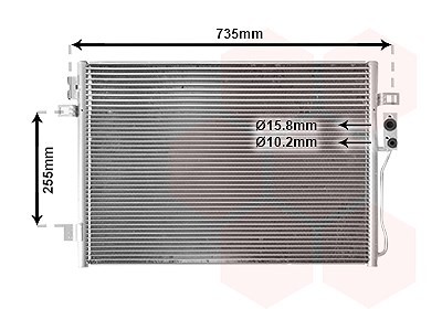 Van Wezel Kondensator, Klimaanlage FüR Dodge-image
