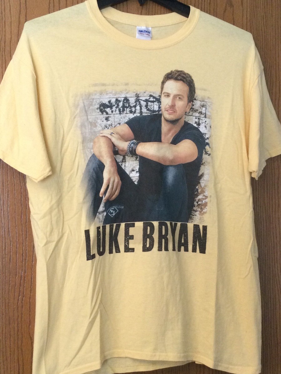 Luke Bryan - “Crash My Party Anytime” - Yellow Shirt - L