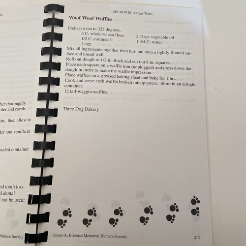 Celebrity Cookbook Fundraiser Collection of Local Recipes for Human & Pets - Picture 12 of 18