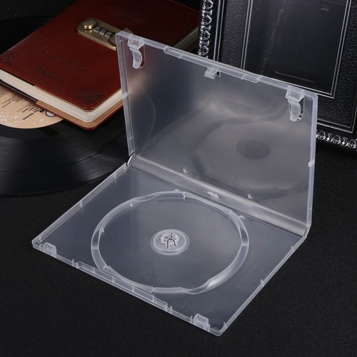 6PCS CD Storage Box Transparent DVD Case CD Package Portable for Home Cinema - - Afbeelding 9 van 12