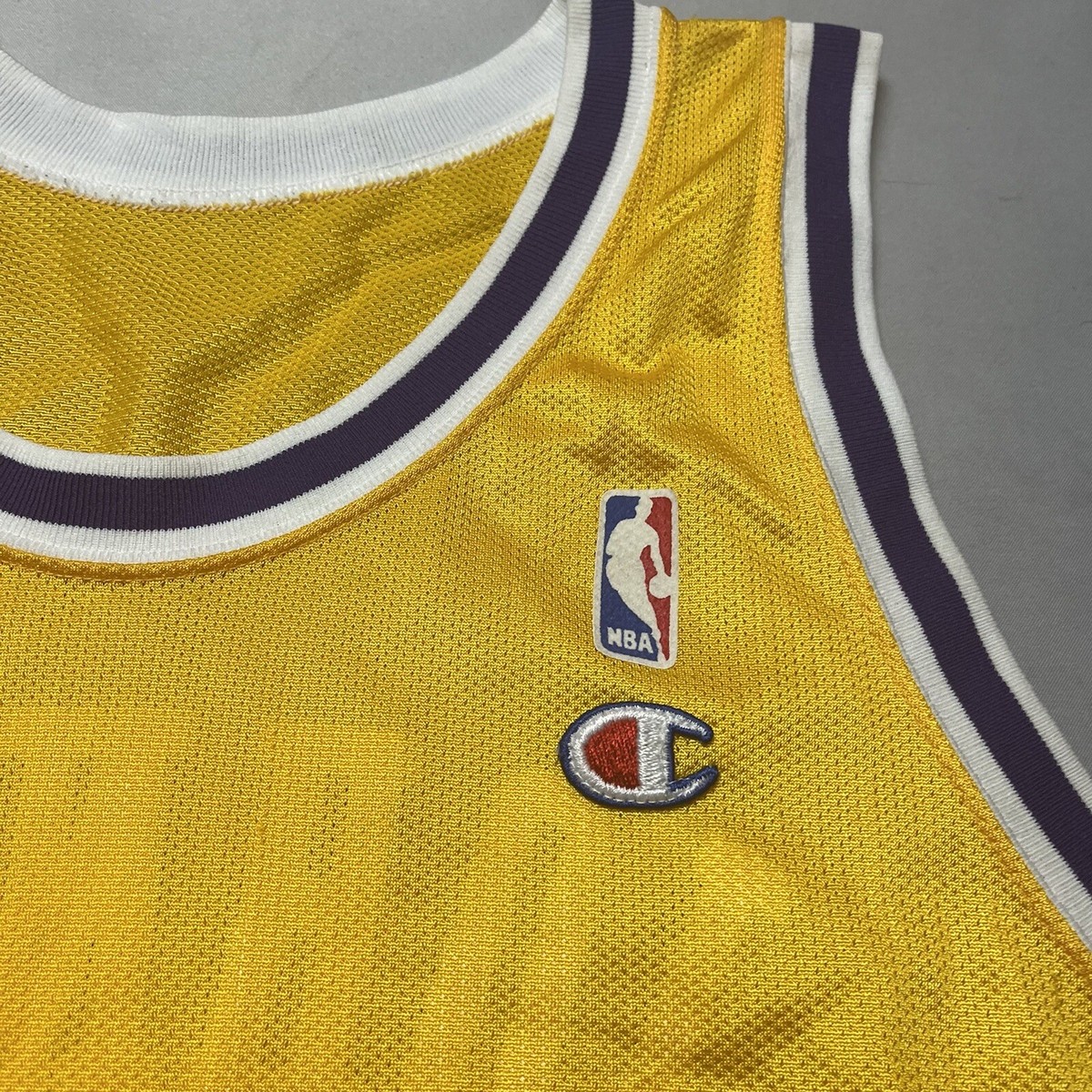 Vintage 90s Champion Lakers Magic Johnson Jersey made in USA