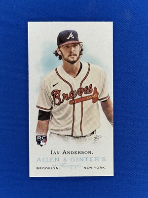 2021 Allen & Ginter #MRD-15 Ian Anderson Mini Rookie Design Variation RC Braves