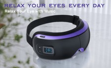 Smart Eye Massager with Heat Rechargeable Eyes Mask with Music Relax Help Sleep