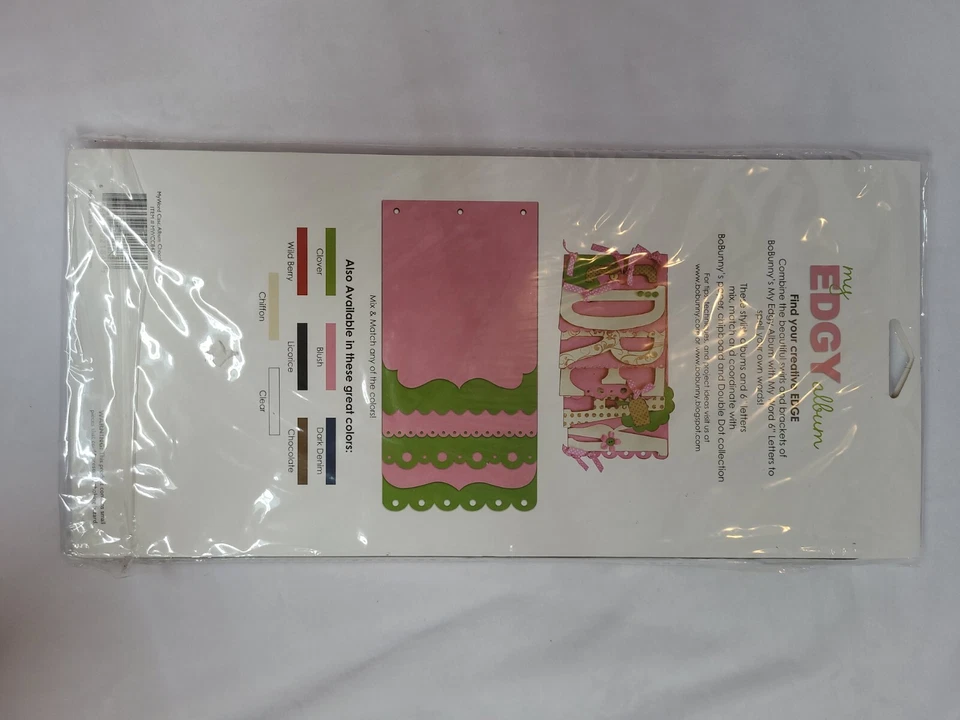 BoBunny MY EDGY ALBUM Cascading Clipboard Album Scrapbooking chocolate brown - Image 2 of 3