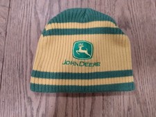 John Deere Boys Green Yellow Beanie Hat Size 2t-4t