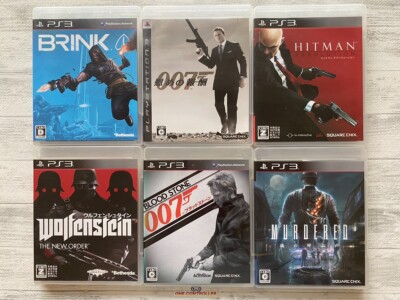 SONY PS3 Brink & Wolfenstein & 007 & Hitman & Murdered set from Japan