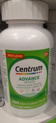 Centrum Advance For Adults Multivitamin & Minerals Dietary Supplement 200 Tablet