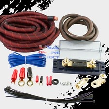 4 Gauge Snake Skin Car Audio/Marine Amplifier Installation Wiring Kit LOT