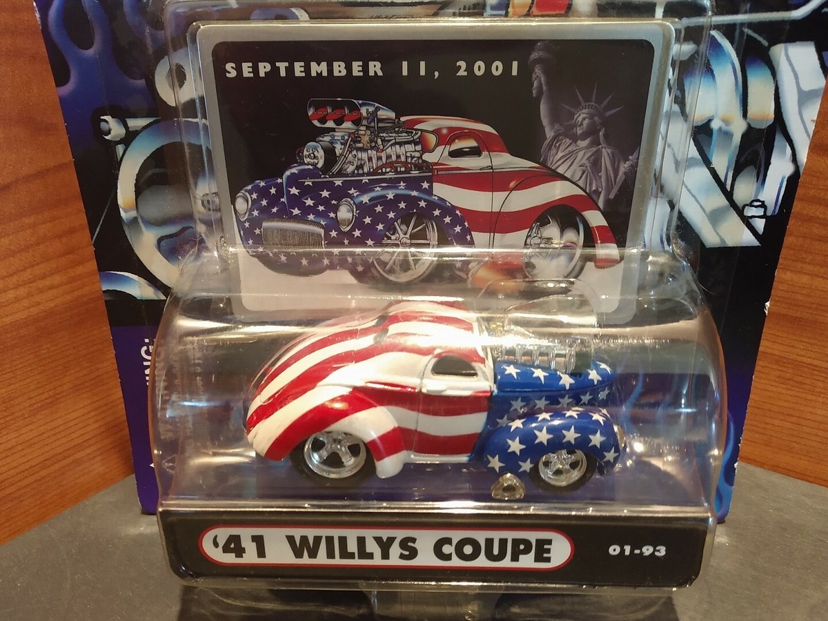 【希少】Vintage Watts Mfg.Corpアメリカ製50星　最終価格！ BRAND NEW '41 WILLYS COUPE MUSCLE MACHINES 1:64 SCALE DIE CAST