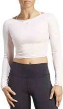 ADIDAS ' YOGA ALL ME LONG SLEEVE TOP ' SANDY PINK ' WOMENS ' SIZE SMALL