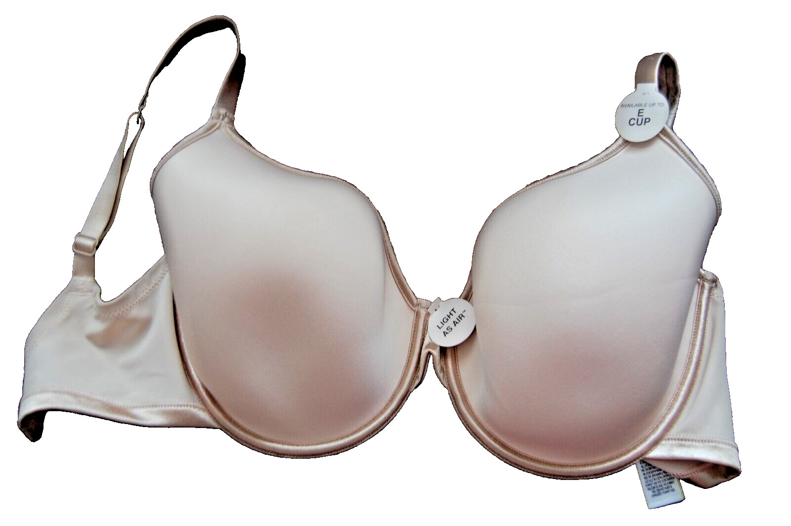 M&S ""Light as Air"" Underwired Plunge Bra Almond UK 32E EUR 70F BNWOT
