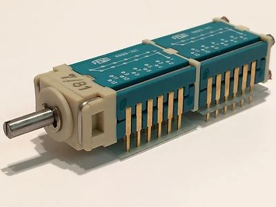 12 WEGE 2 POLIG FEME VERGOLDET MINIATUR DREHSCHALTER AUDIOPHIL fd3k2