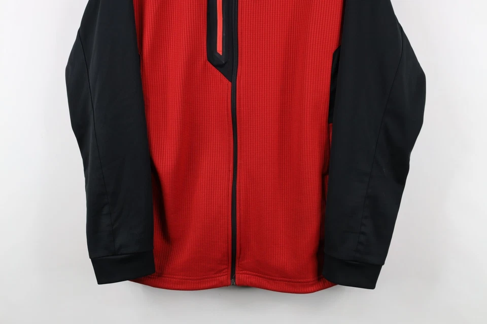 Chaqueta Mizuno Pro Collection Para Hombres Grande Respiración Térmica Warmalite Cremallera Completa Roja Foto 3 de 4