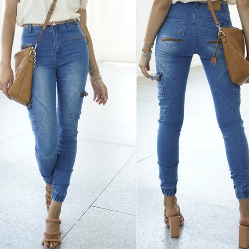 LADIES REFUGE DENIM GELATO CARGO 