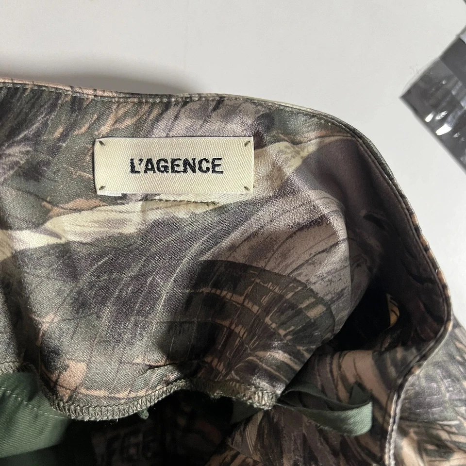 Женские шелковые шорты Lagence в бумажном пакете W27 цвет ладони - Изображение 3 из 4