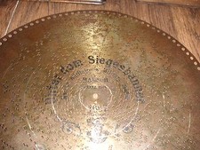 Unter dem Siegesbanner Polyphon Platte 39,5cm antique music box disc 15 1/2" 