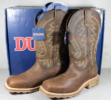 Durango Men's Maverick Pro Steel Toe Flaxen Brown Work Boots DDB0298 Size 7.5