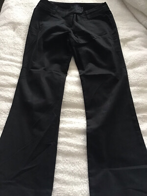 MaxStudio Women's black lightweight wideleg pants size 6