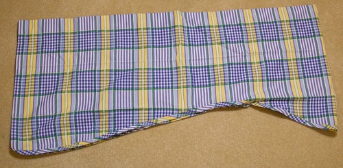 Waverly Valance Home Valley Plaid Lake Buckingham Blue Yellow Scalloped 79x18 - Picture 2 of 12
