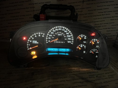 2003 - 2006 SILVERADO SIERRA TAHOE YUKON SUBURBAN GAUGE CLUSTER SPEEDOMETER