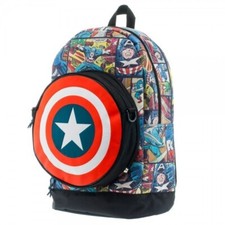 Captain America Bioworld Marvel Comics Backpack Civil War Avengers NEW