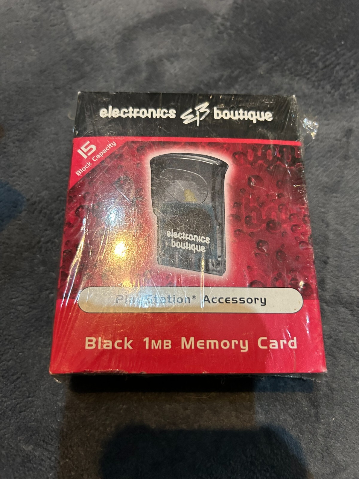 1Mb Memory Card PS1 Playstation Black Electronics Boutique (New) Free P+P