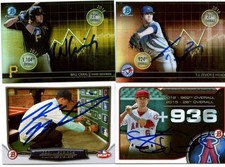 KODI MEDEIROS SIGNED 2014 BOWMAN DRAFT NIGHT PROSPECT ROOKIE CARD AUTO