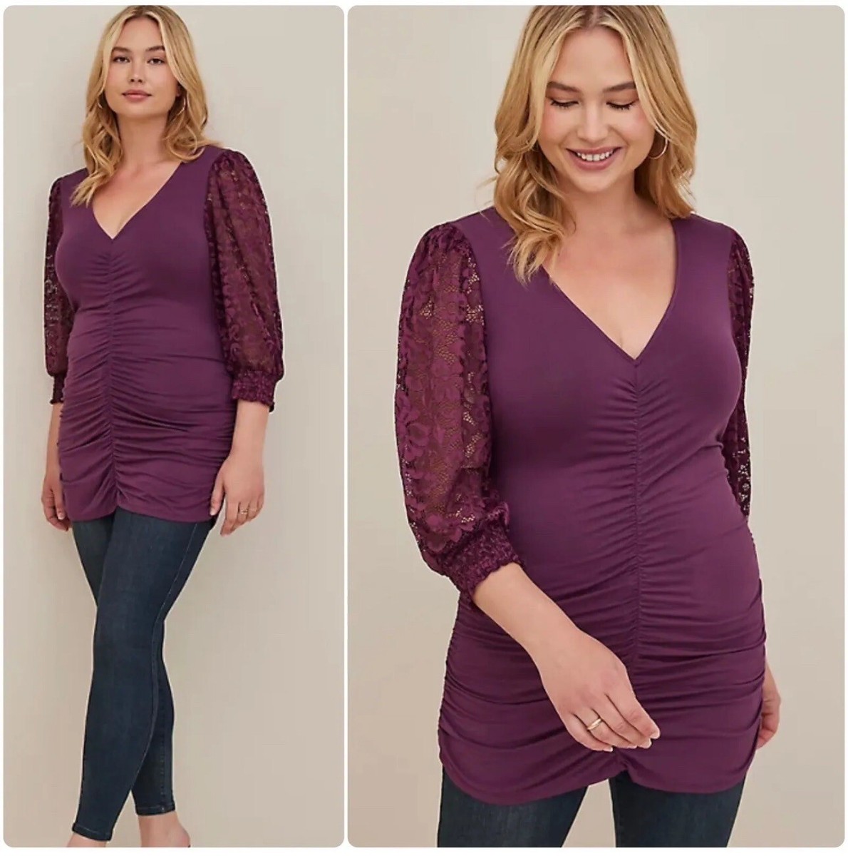 soft knit ruched front jumper