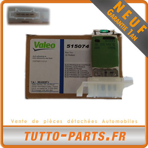 Résistance De Chauffage Ventilation Pour Audi A3 A4, Seat, Skoda, VW - Référence 357907521 / 1J0907521 - CQX