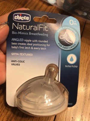 Chicco Natural Fit 1 Slow Flow Anti- Colic Valves Ships N 24h