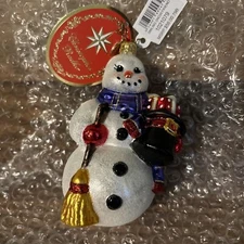 Christopher Radko *NEW* SMILING SNOW FRIEND Christmas Ornament 1021079
