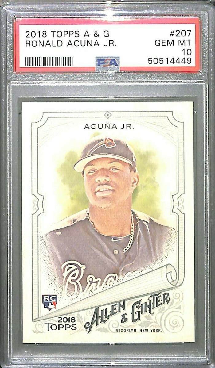 2018 Topps Allen and Ginter Rookie #207 Ronald Acuna Jr. PSA 10 | eBay