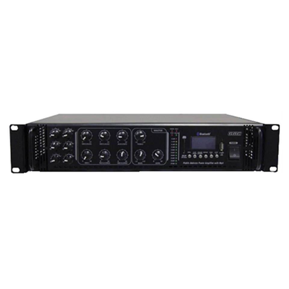 AMPLIFICATORE PROFESSIONALE 100V 180W 6 ZONE MP3 BT CON 6 CASSE - Immagine 2 di 4