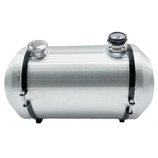 Gas Tank 12x22'' 10 5/8 Gallon 1/4 NPT Spun Aluminum End Fill  Fuel Tank W/Gauge