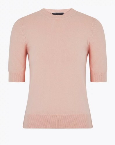 M\u0026S Ladies Knitted Short Sleeve Top 