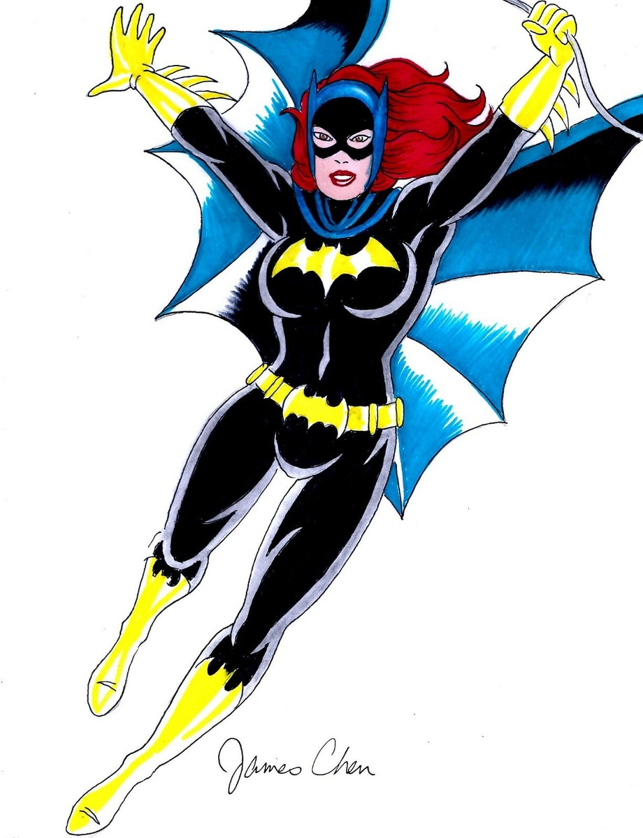 カードダスその他 2012 Batman Batgirl Sketch 1/1 DC BATGIRL #1 VIRGIN COVER RECREATION ORIGINAL COMIC ART COLOR SKETCH