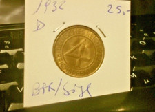 4 PF 1932 D BFR/stgl  Selten  ab 5 auktionen portofrei