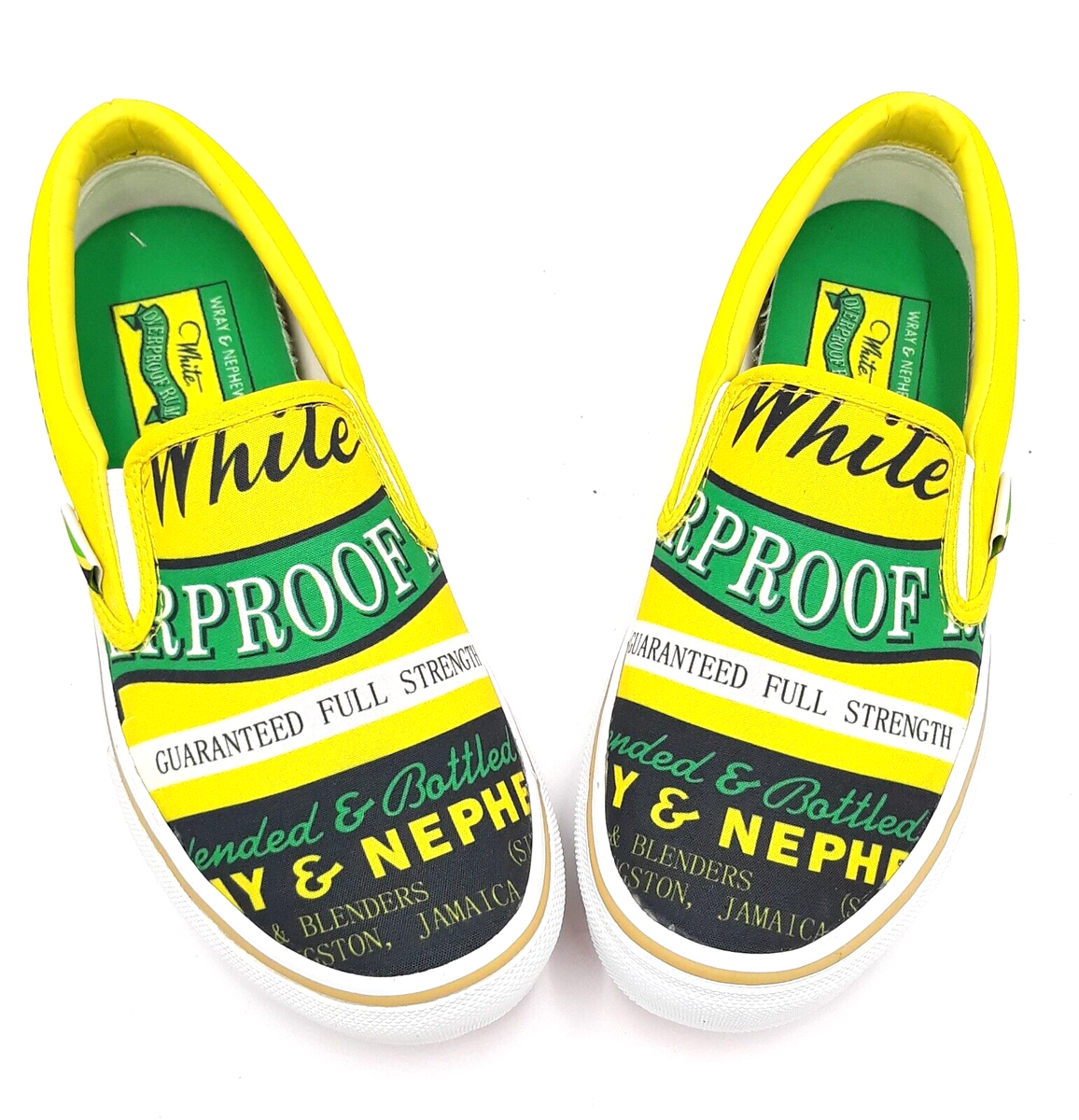 Wray & Nephew White Overproof Rum Slip On Logo Canvas Shoes  display picture 2